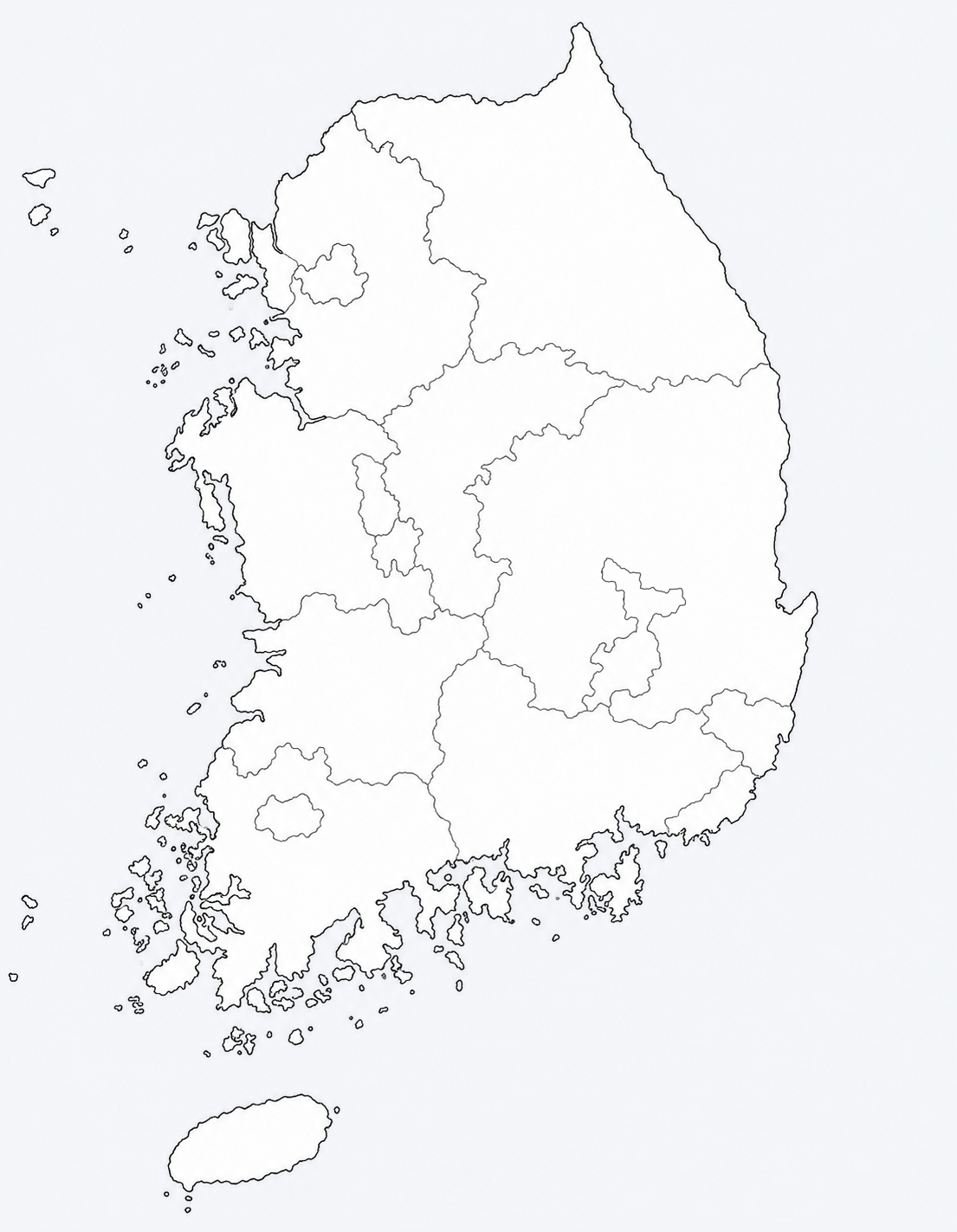 대한민국 지도